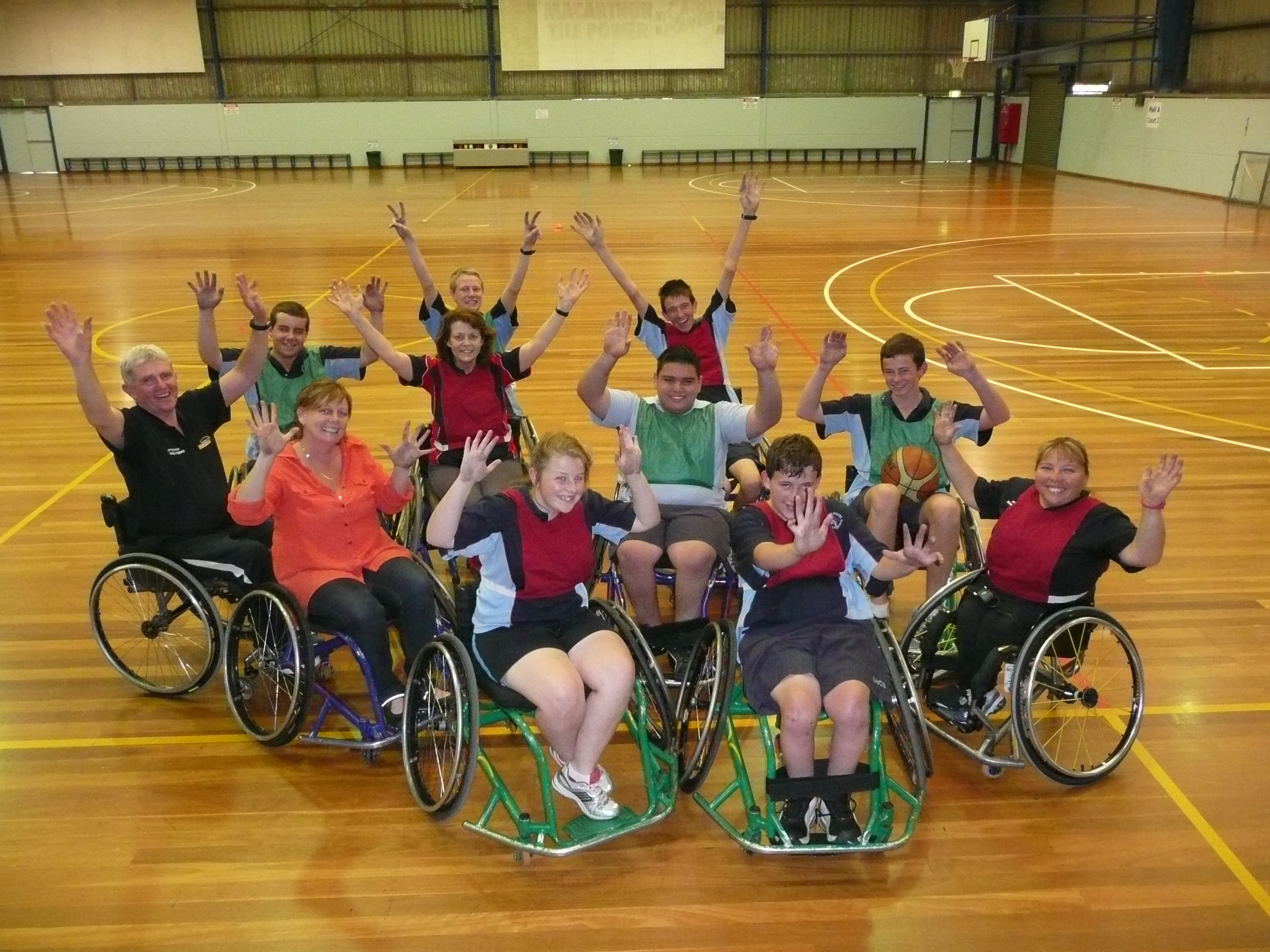 Wheelchair Basketball Clinic with Paralympians, Kylie Gauchi and Gerry Hewson.